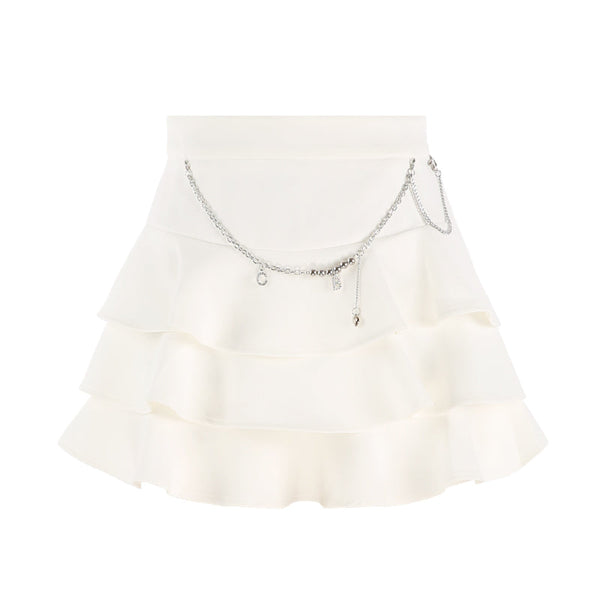 Motif chain strap tea asskirt tasting pants