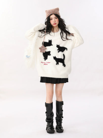 New Soft Loose Niche Design Cat Sweater