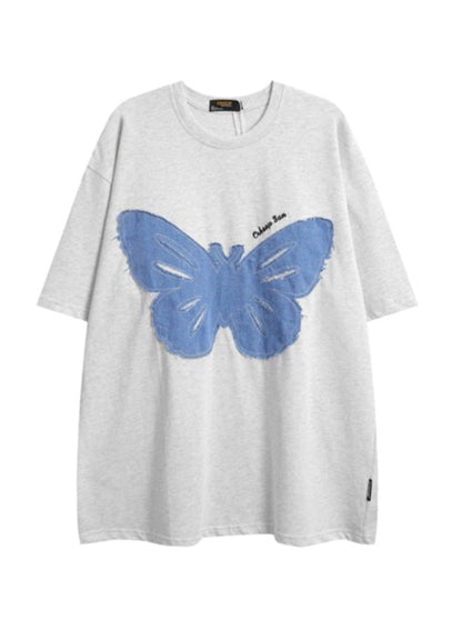 Butterfly Wappen Design Over T -shirt