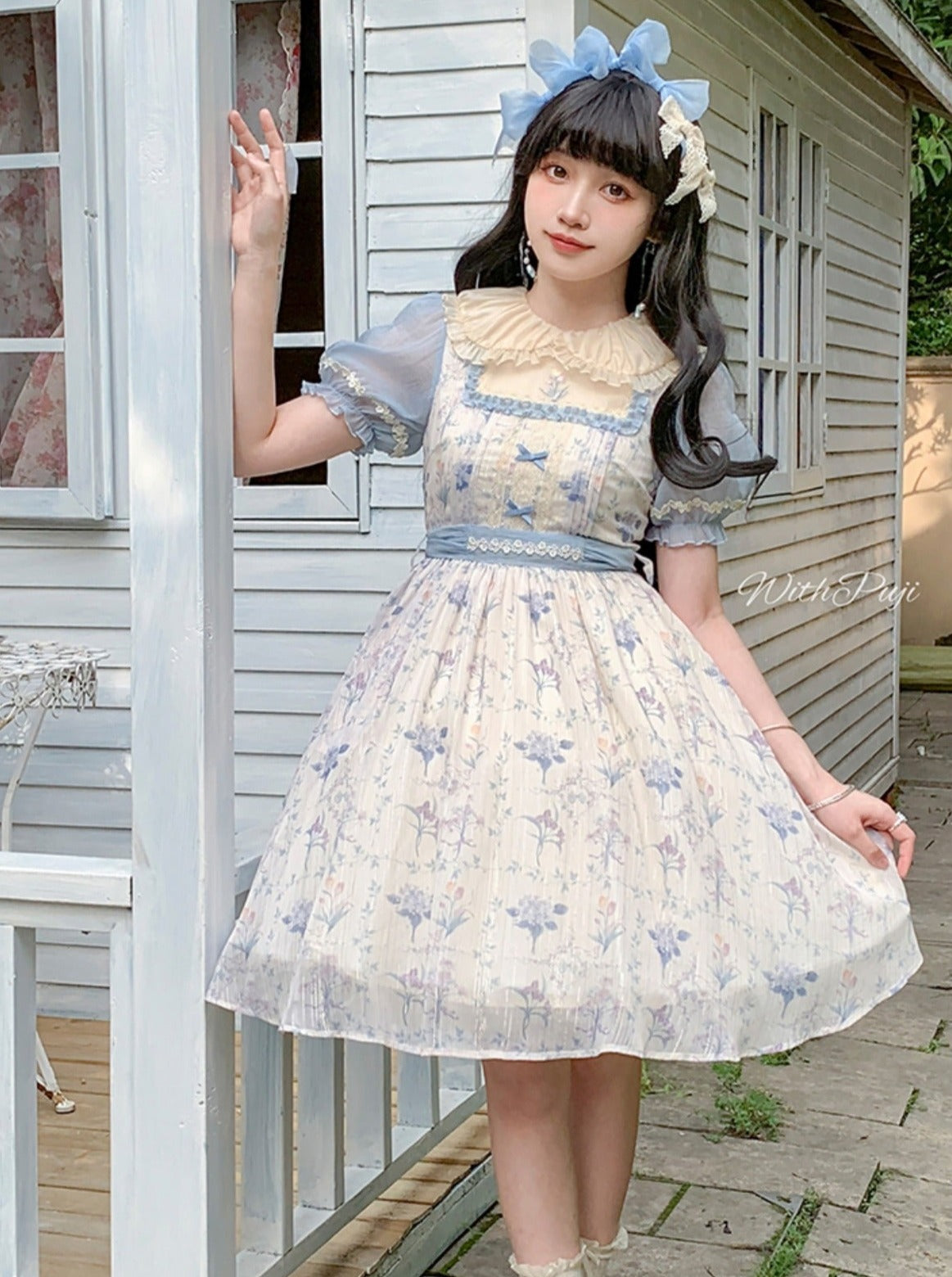 Chiffon Op Spring Flower Frill Dress