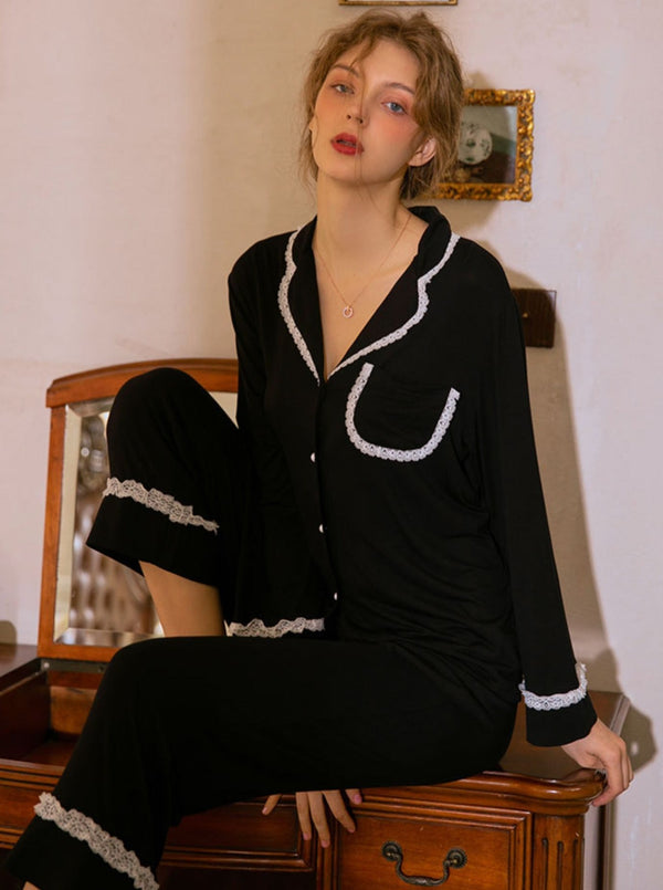 アイスシルクハイエンドフリルルームウェア