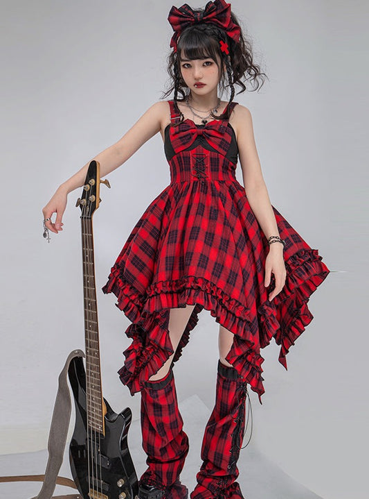 Punk lolly tie regular skirt dress