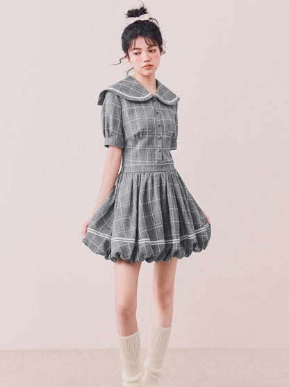 Sailor check dress