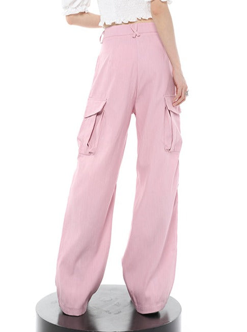 Sweet pink casual pants