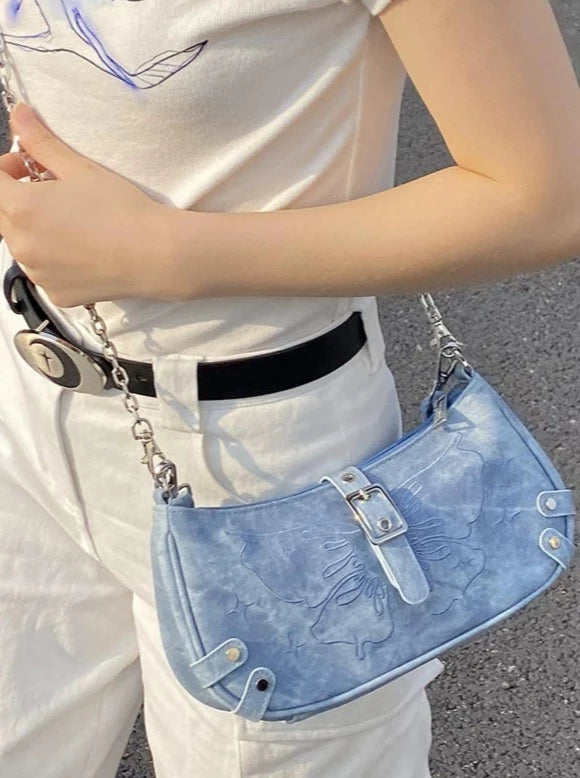 Butterfly design belt mini 2wey bag