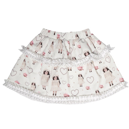 Fluffy Short Doll Skirt