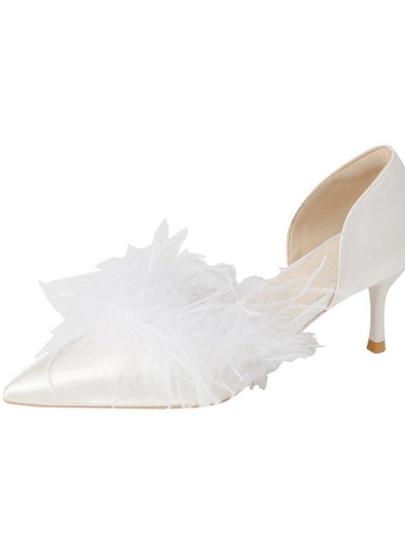 Light feather fairy high heel
