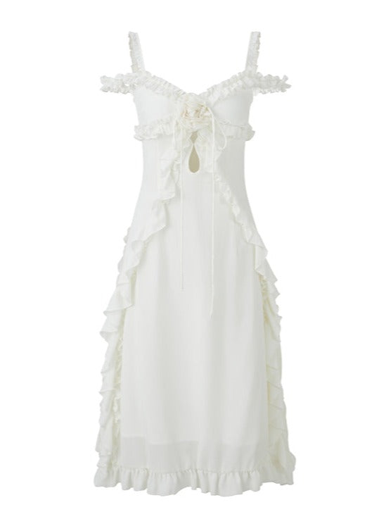 Chiffon Venus White Dress