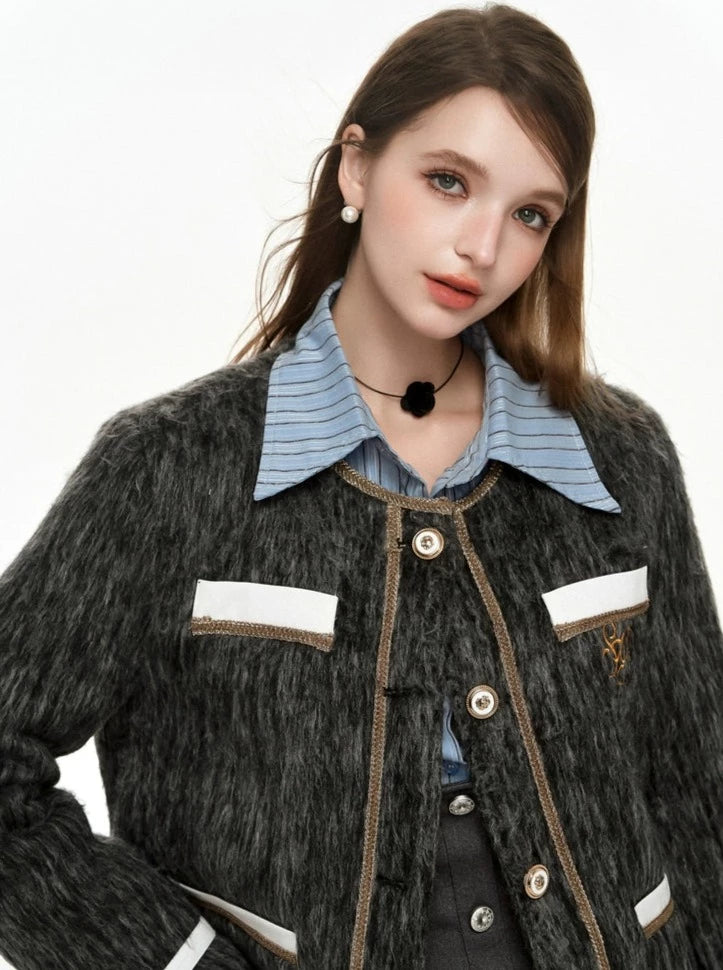 Feather Wool Chic Jacket