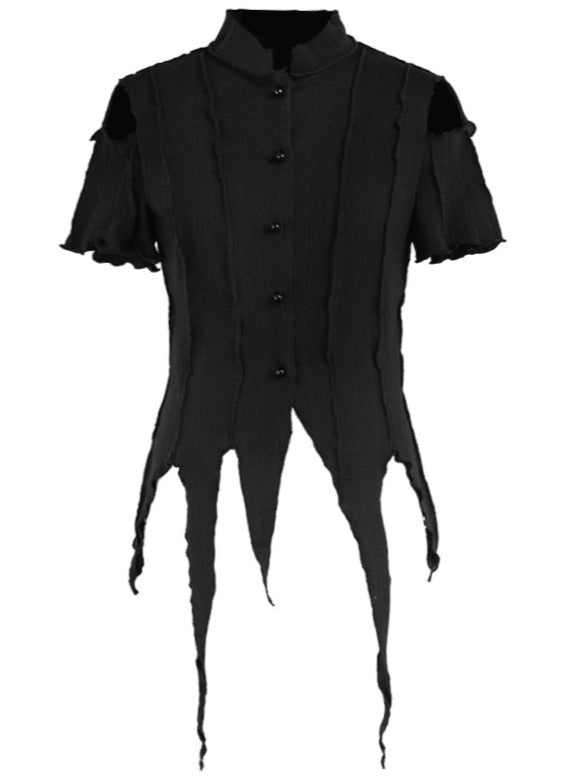 アシメチャイナデザインTシャツ