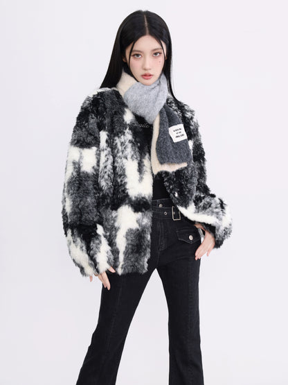 Wax Sea Lambskin Fur Jacket