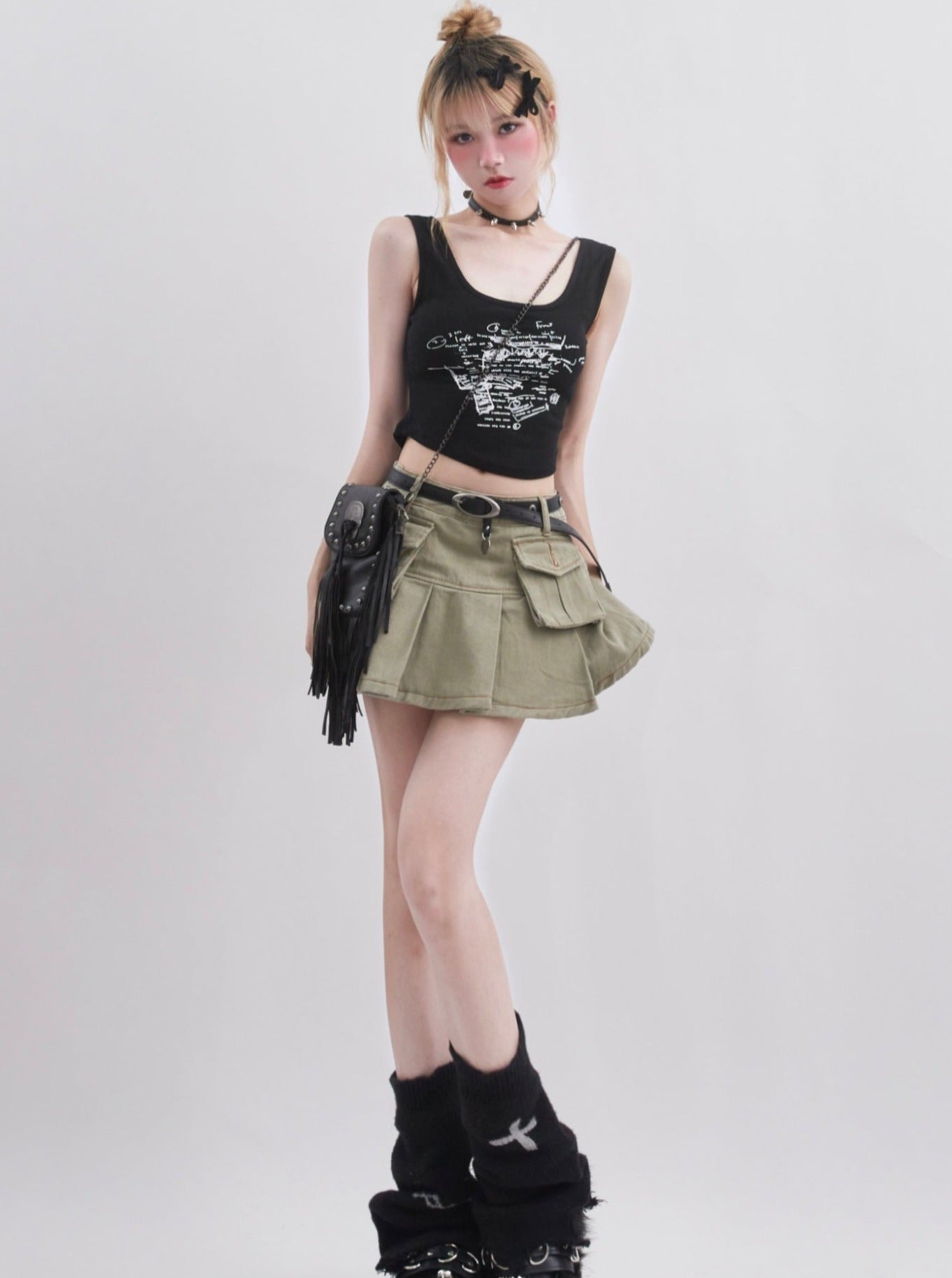 Mode Touring Denim Skirt