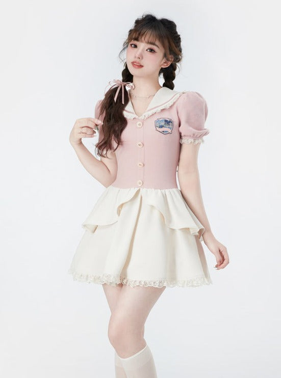 Sailor College School Girl One Piece