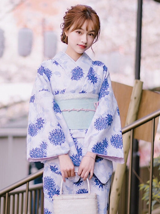 레트로프레미닌파이트×블루플라워의 수영복 