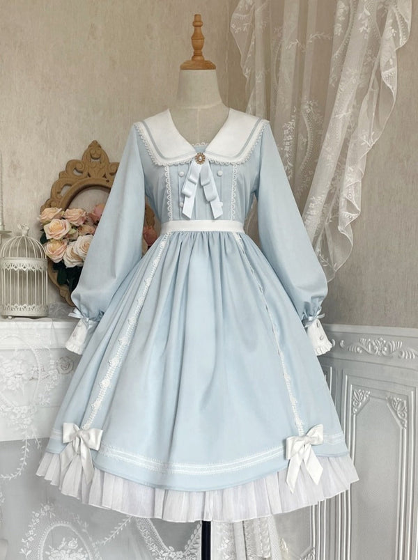 うさ耳セーラーパールリボンフレンチドールドレス