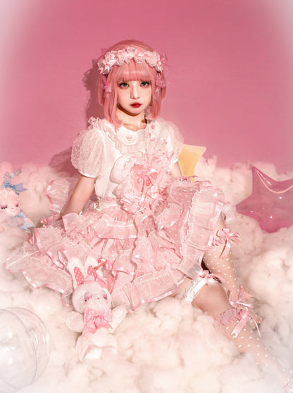 Puff Sleebone Heart Lolita Shirt