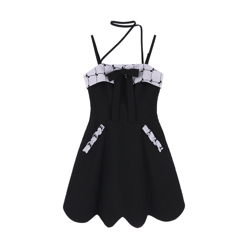 Cool Waist A Line Suspender Dress Belchic Cool Waist A Line Suspender Dress Belchic