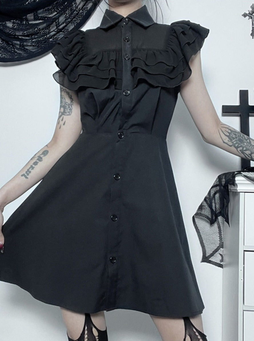 gothic frill dress