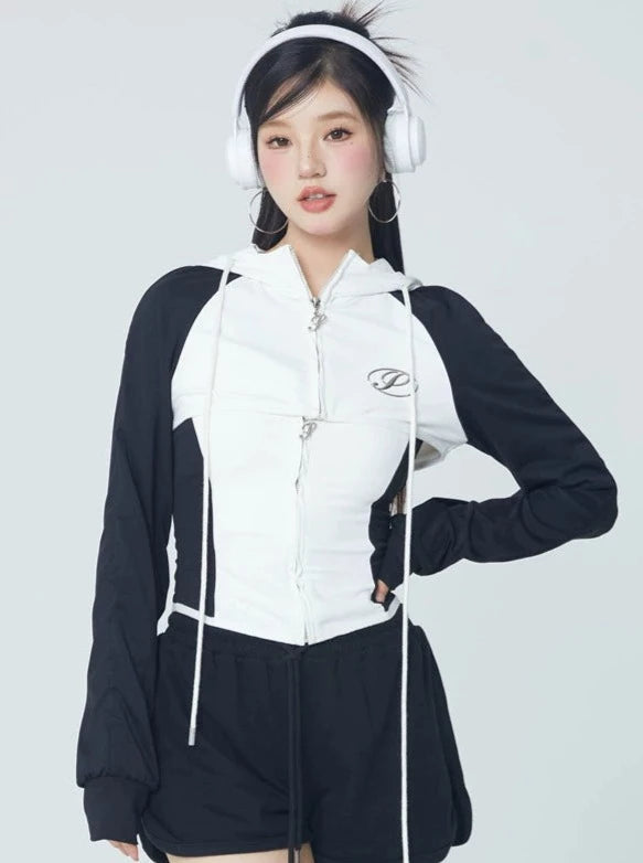 Mode Sporty Hooded Parka