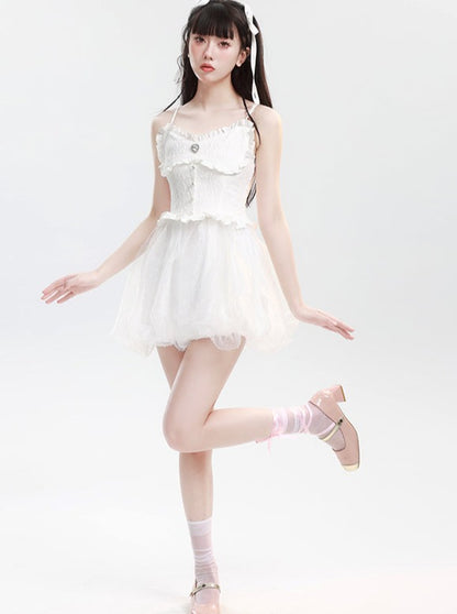 Ballet White Gurry Singing Dress