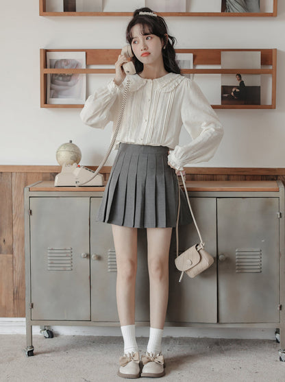 Frilled Doll Collar Blouse