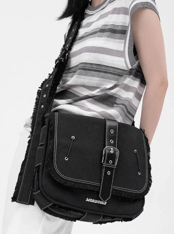Belt Fringe Mode Shoulder Bag