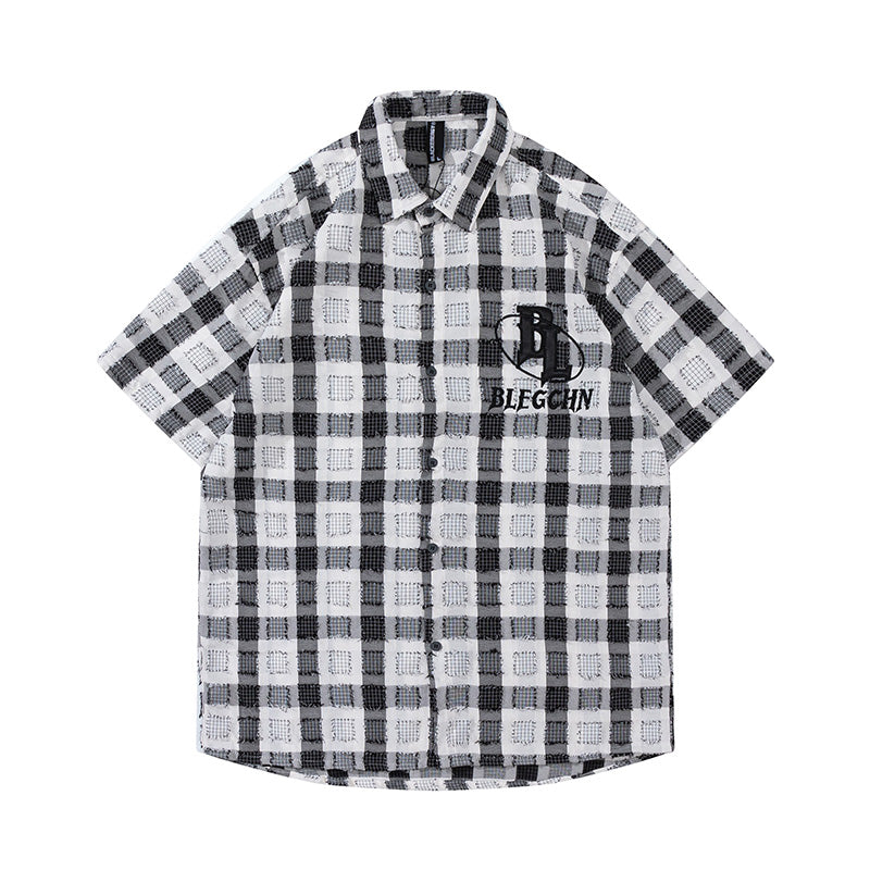 Square Check Loose Shirt