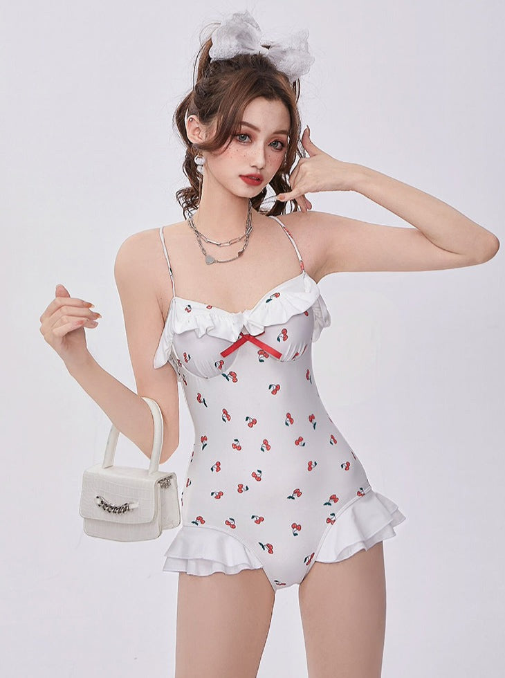 Cherry Cover Flill All -in -One Swimsuit