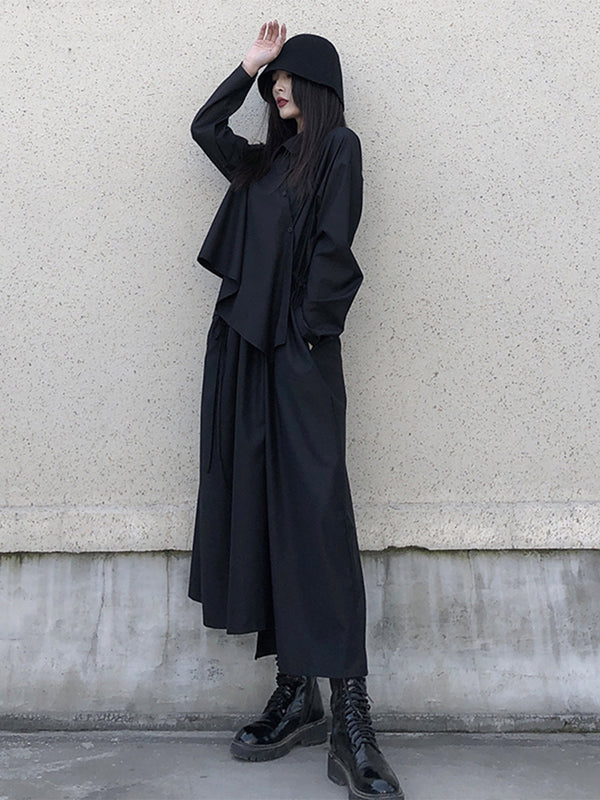 Black Dress Niche Design Regular Skirt