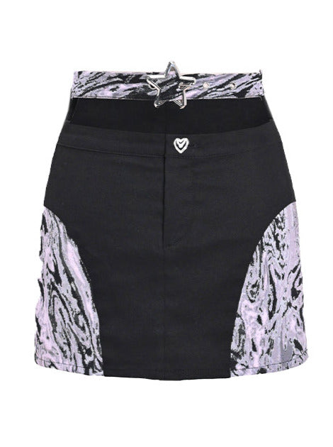 Y2K Hot Girl Cool Sexy Split Belt Hip Skirt