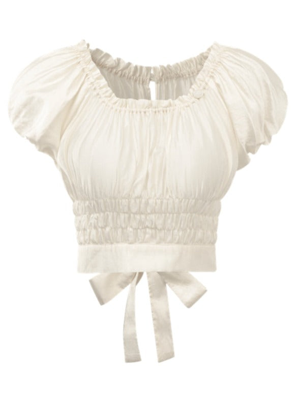 Chiffon shirt tops x frilled tight skirts