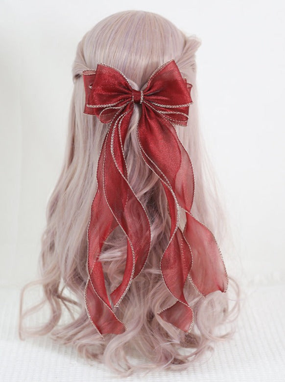Long ribbon head jewelry