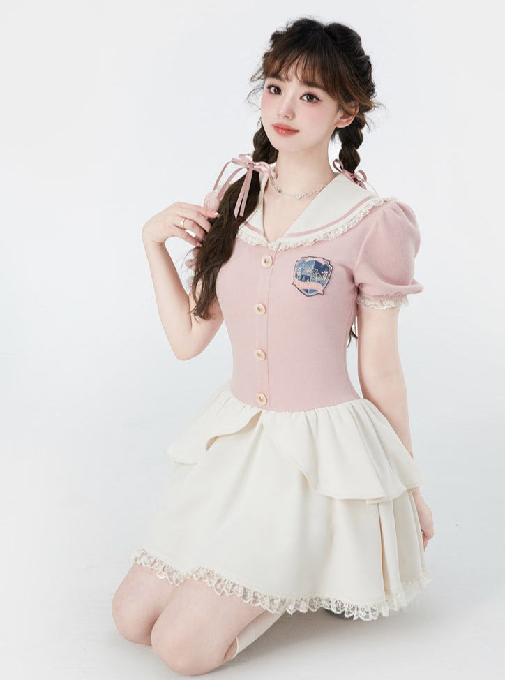 Sailor College School Girl One Piece