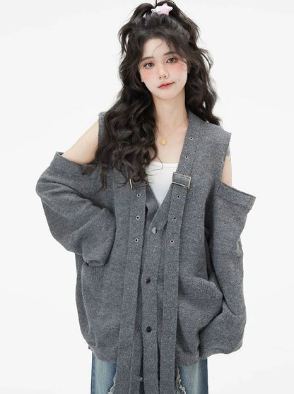 Loose Lazy Style Cardigan