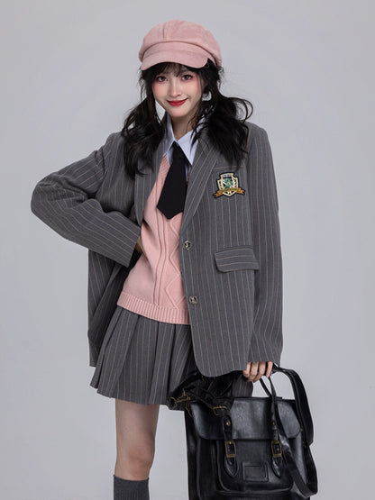 Embrell College Style Jacket + Skirt