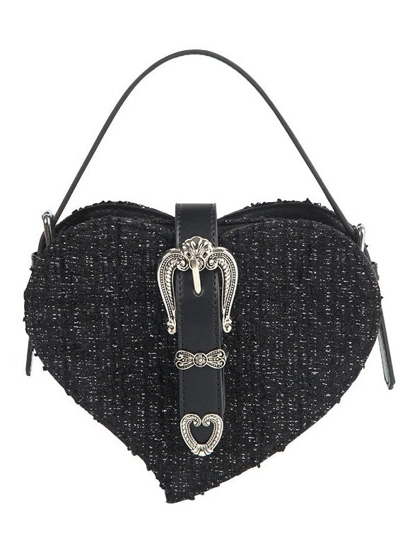 Heart twid belt cool girly mini bag