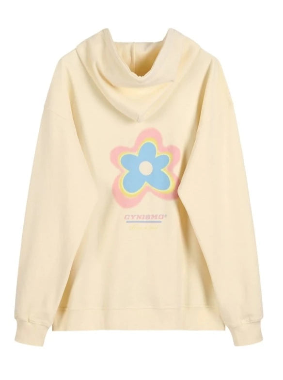 Back Flower Big Silhouette Hoodie