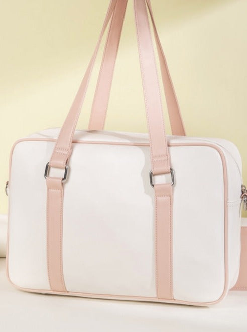 Pastel ribbon bag with pass case