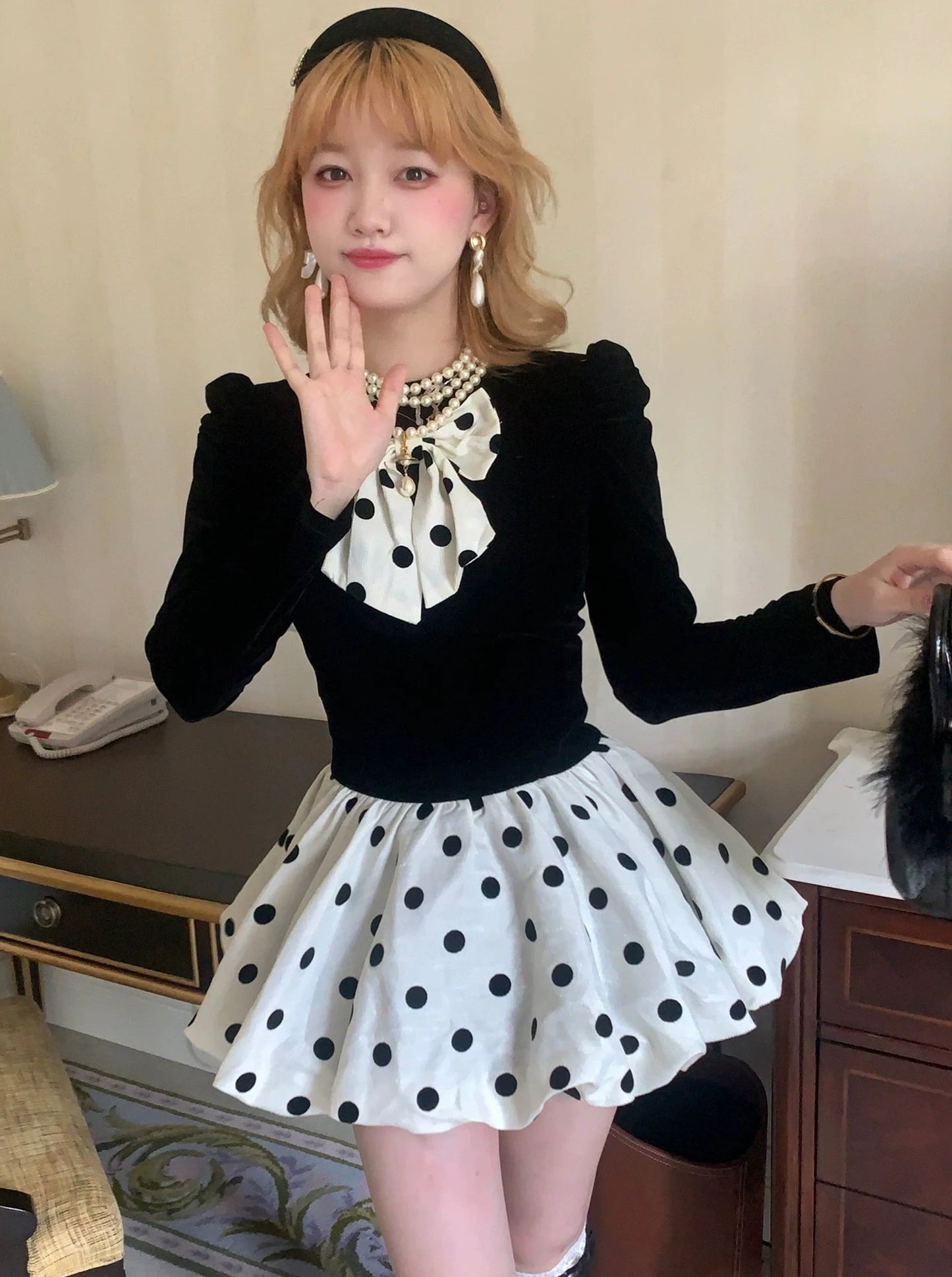 Dot Chic French Girly Dress