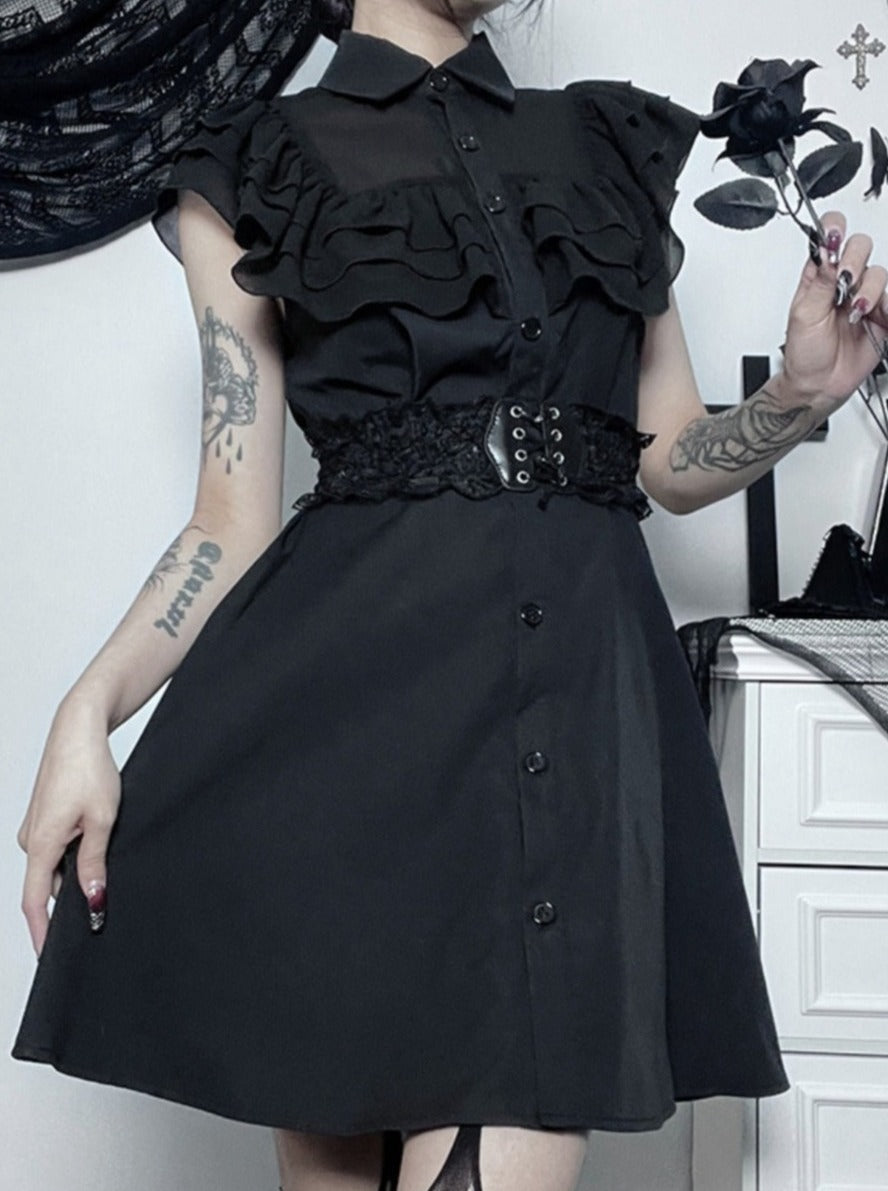 gothic frill dress