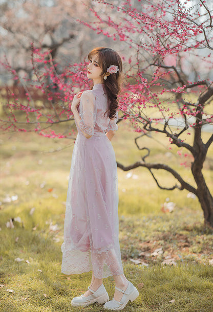 Chinese Style Lace Fairy Dress
