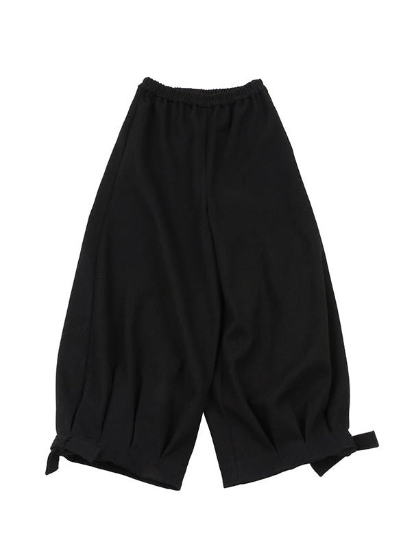 Loose Casual Bloomers Wool Nine Point Pants