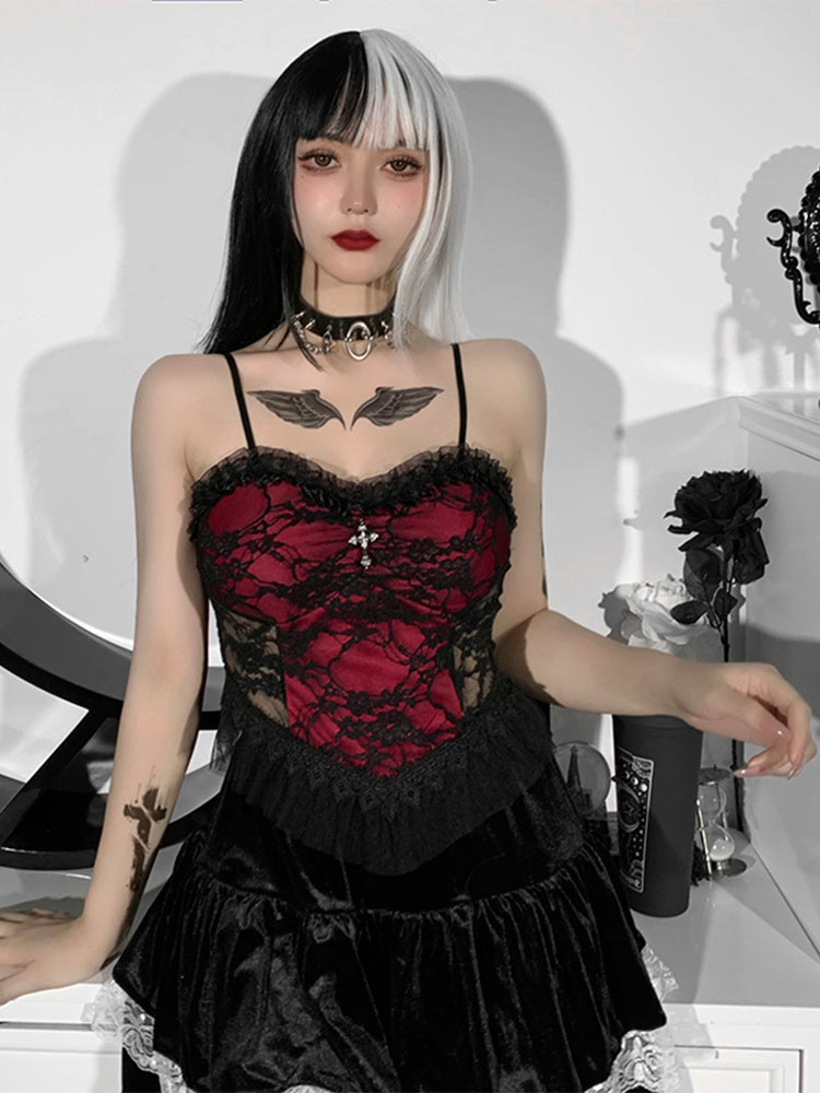 lace gothic camisole