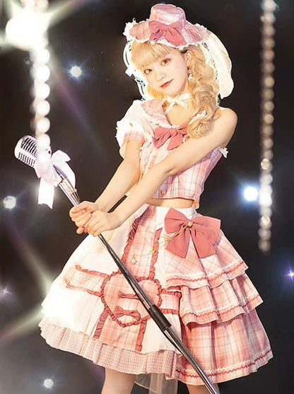 Lolita Pink Sniper Idol Suit