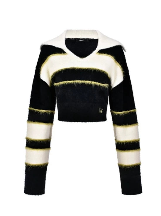 ボーダーポロショートトップス