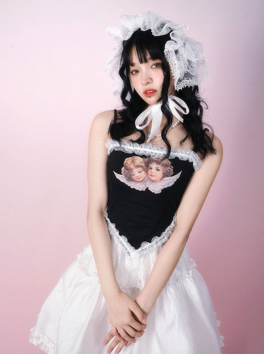 エンジェルヘブンイラストフリルダイヤモンドキャミソール