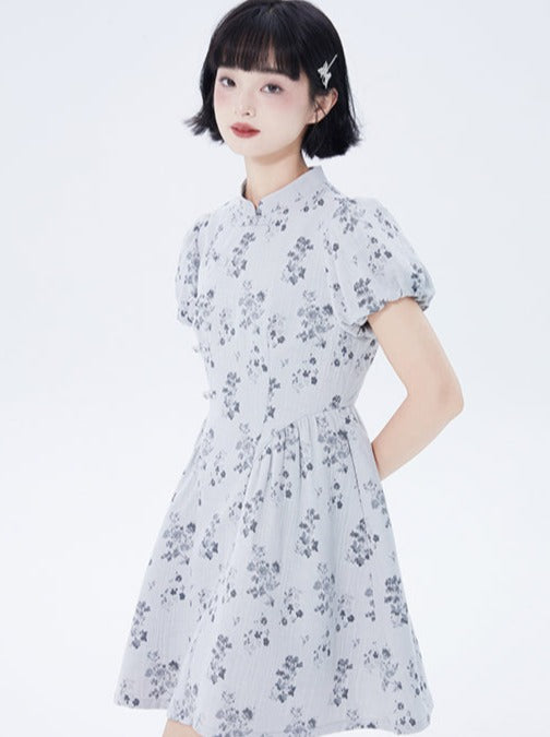 Retro China Flower Dress