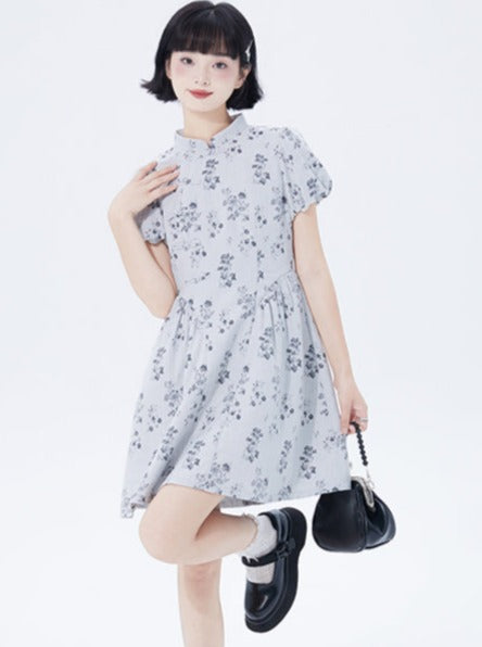 Retro China Flower Dress