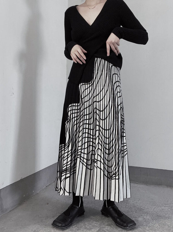 アートデザインスリム A ラインスカート