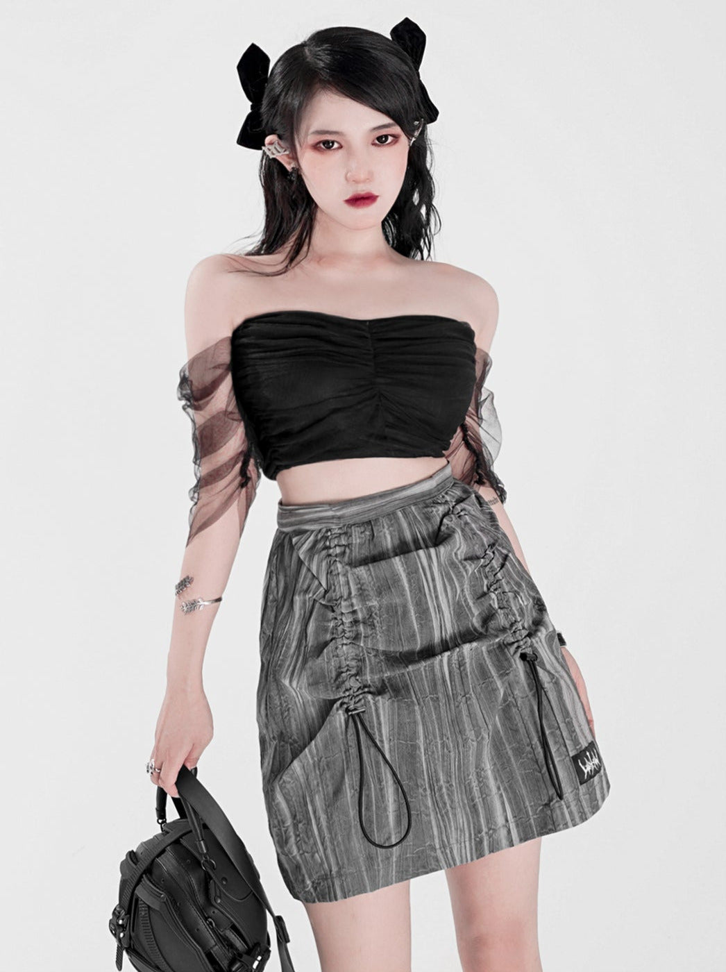 完売 melt the lady fleur open tops ブラック トップス
